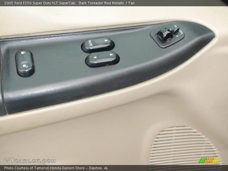 Dark Toreador Red Metallic / Tan 2005 Ford F250 Super Duty XLT SuperCab