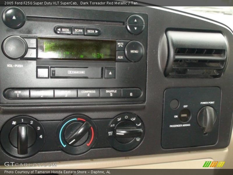 Dark Toreador Red Metallic / Tan 2005 Ford F250 Super Duty XLT SuperCab