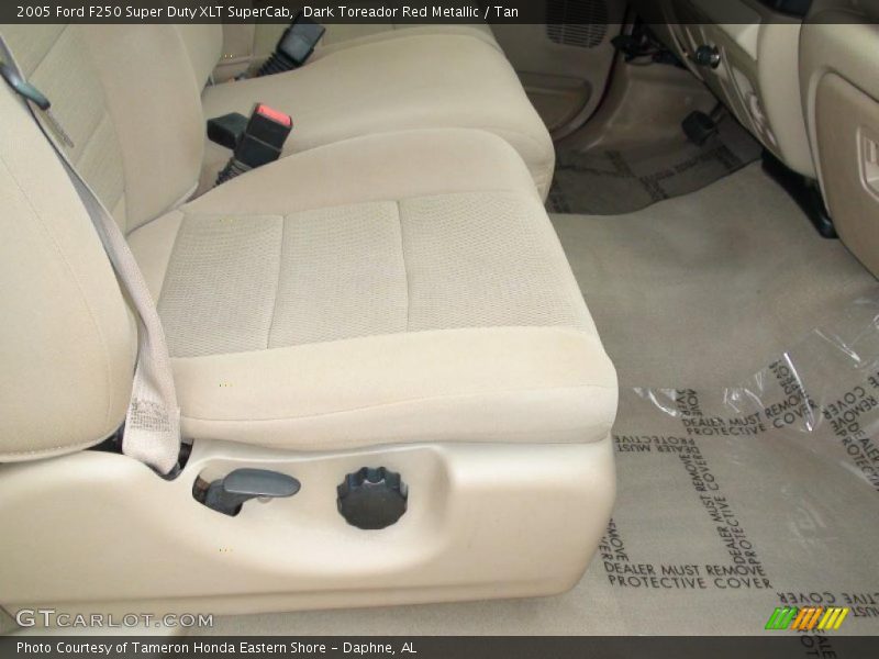 Dark Toreador Red Metallic / Tan 2005 Ford F250 Super Duty XLT SuperCab