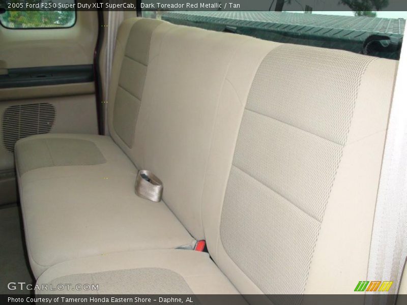 Dark Toreador Red Metallic / Tan 2005 Ford F250 Super Duty XLT SuperCab