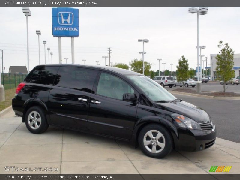 Galaxy Black Metallic / Gray 2007 Nissan Quest 3.5