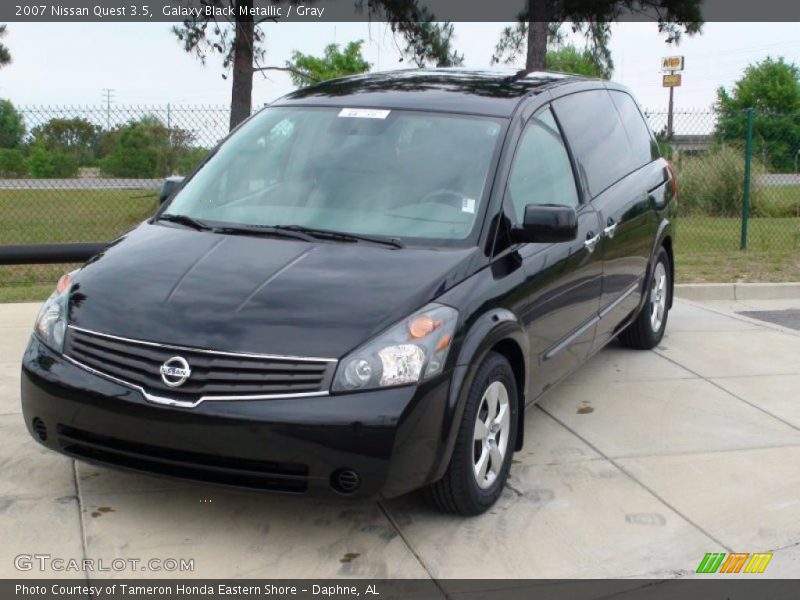 Galaxy Black Metallic / Gray 2007 Nissan Quest 3.5