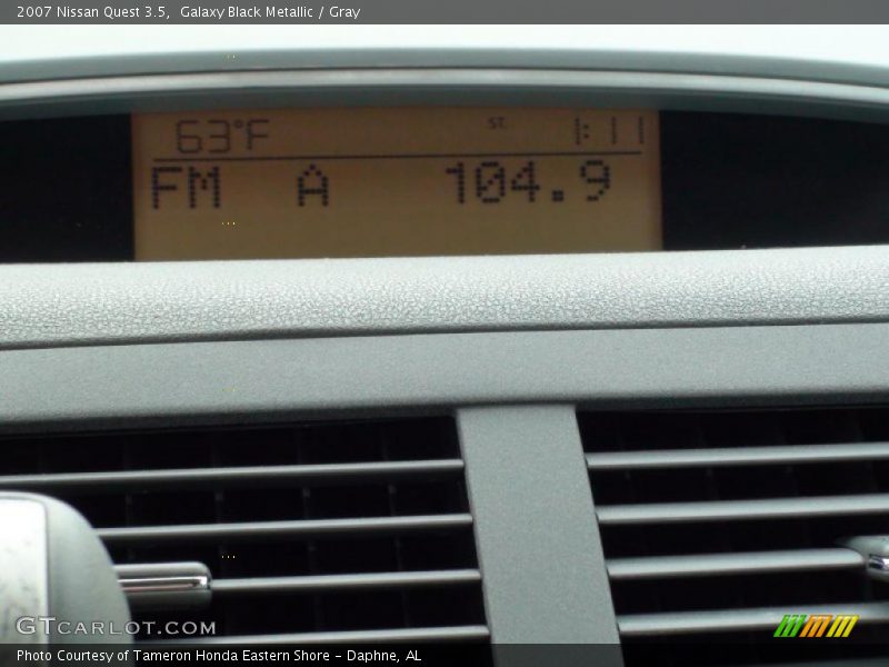 Galaxy Black Metallic / Gray 2007 Nissan Quest 3.5