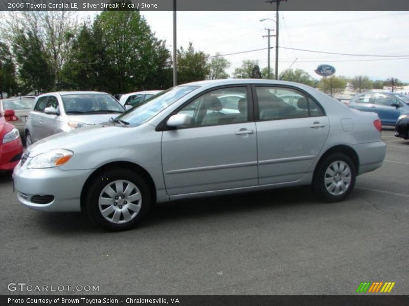 Silver Streak Mica / Stone 2006 Toyota Corolla LE