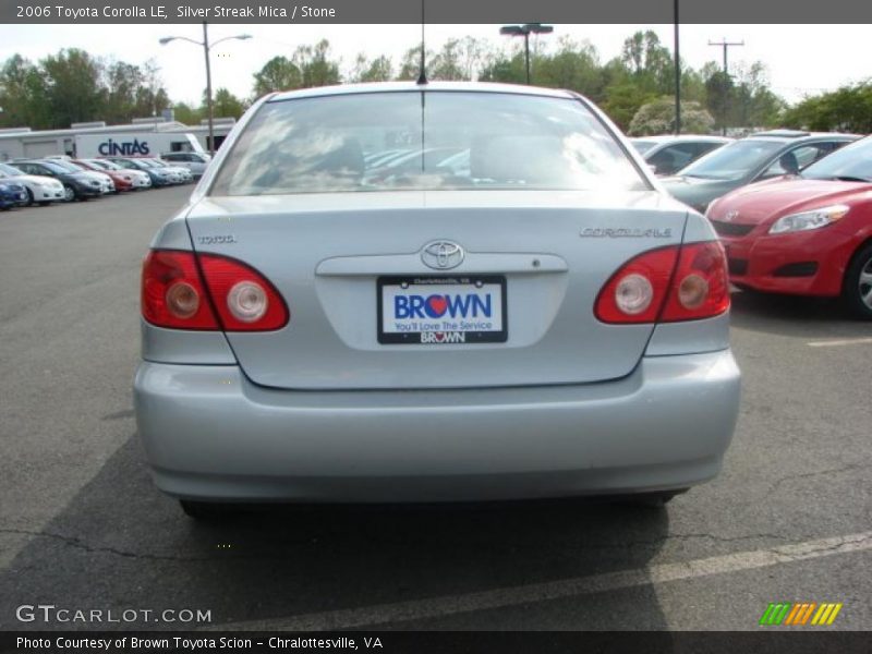 Silver Streak Mica / Stone 2006 Toyota Corolla LE