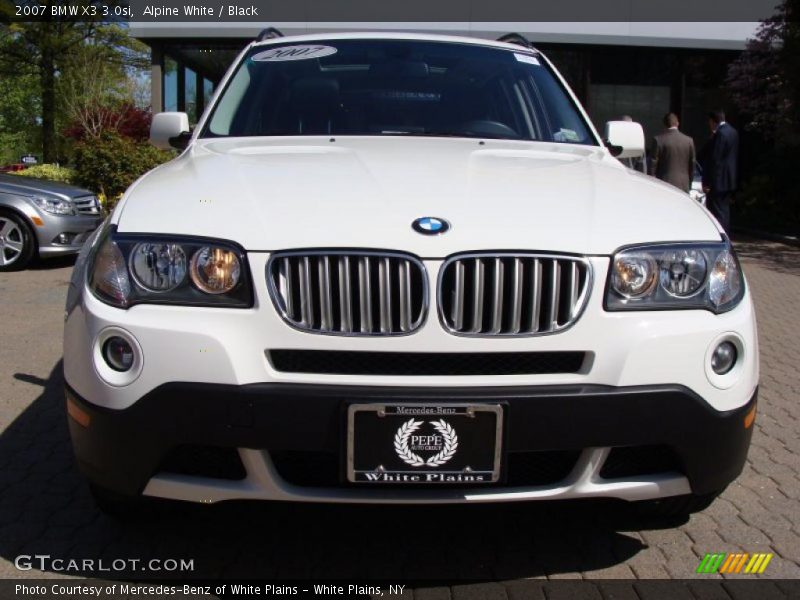 Alpine White / Black 2007 BMW X3 3.0si