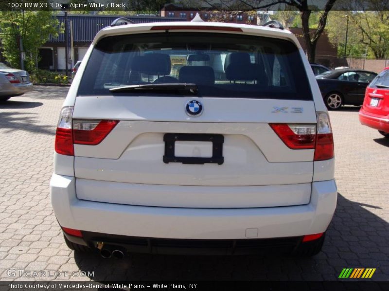 Alpine White / Black 2007 BMW X3 3.0si