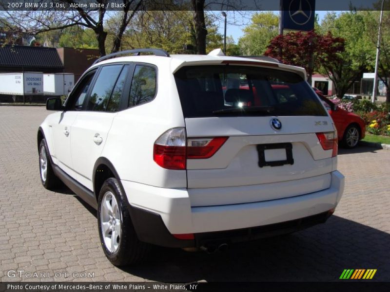 Alpine White / Black 2007 BMW X3 3.0si