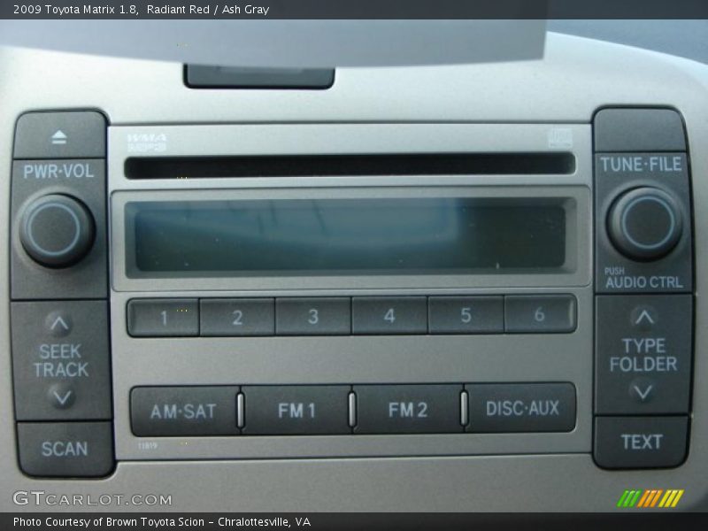 Radiant Red / Ash Gray 2009 Toyota Matrix 1.8
