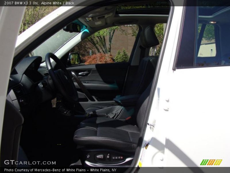 Alpine White / Black 2007 BMW X3 3.0si