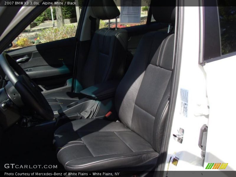Alpine White / Black 2007 BMW X3 3.0si