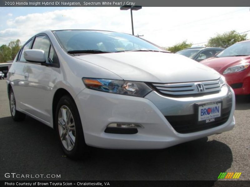 Spectrum White Pearl / Gray 2010 Honda Insight Hybrid EX Navigation