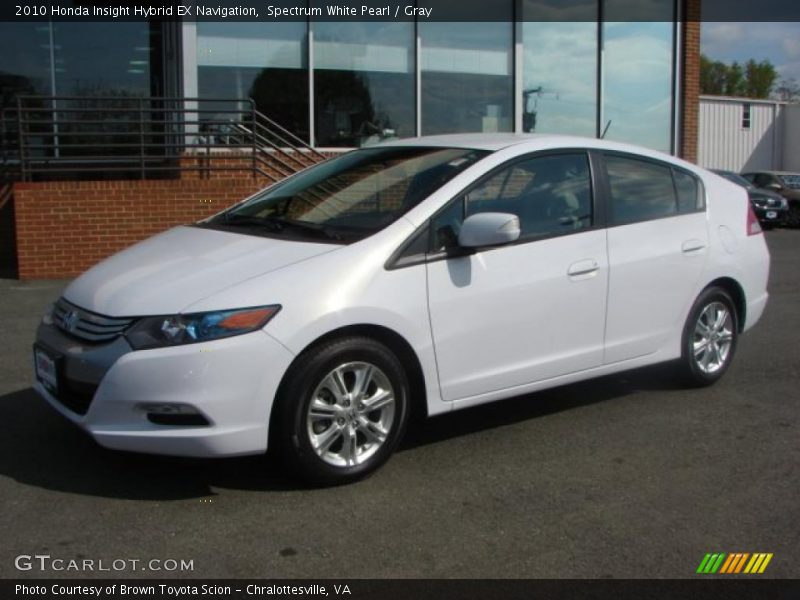 Spectrum White Pearl / Gray 2010 Honda Insight Hybrid EX Navigation