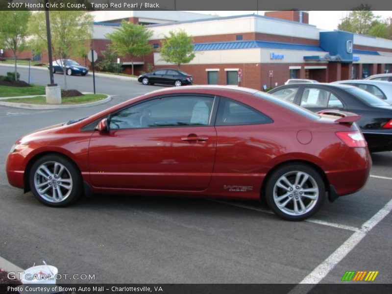 Tango Red Pearl / Black 2007 Honda Civic Si Coupe