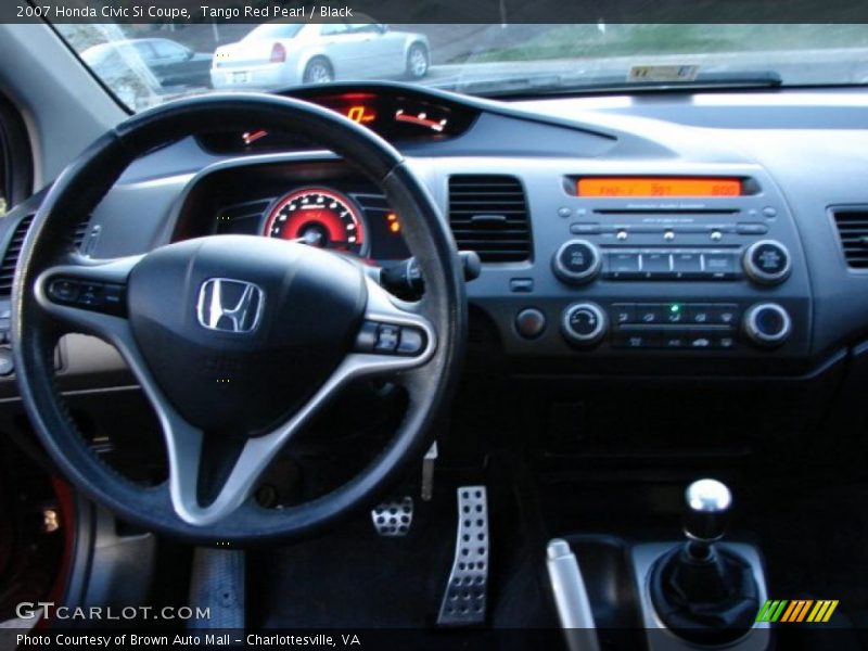 Tango Red Pearl / Black 2007 Honda Civic Si Coupe