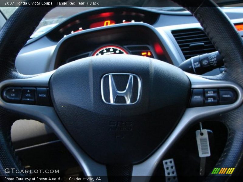 Tango Red Pearl / Black 2007 Honda Civic Si Coupe