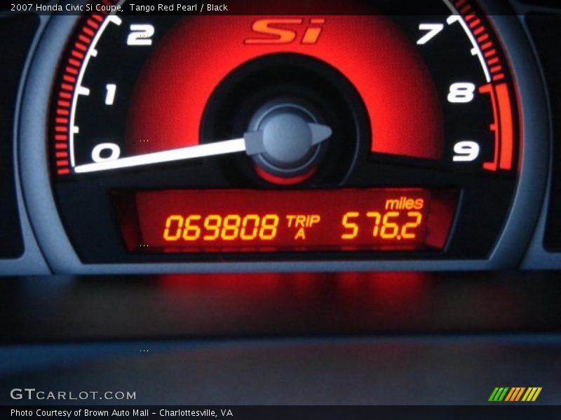 Tango Red Pearl / Black 2007 Honda Civic Si Coupe