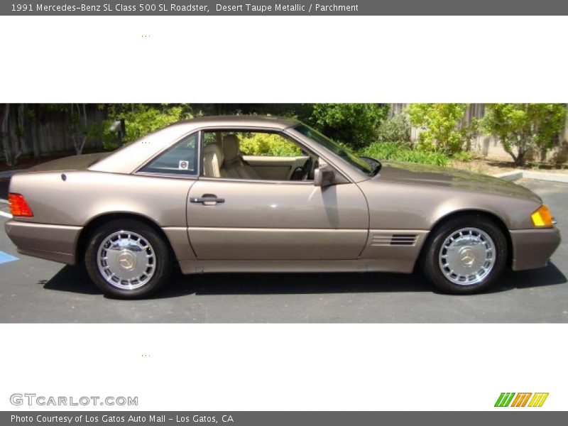 Desert Taupe Metallic / Parchment 1991 Mercedes-Benz SL Class 500 SL Roadster