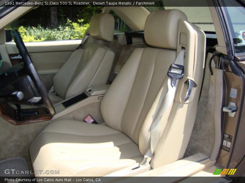 Desert Taupe Metallic / Parchment 1991 Mercedes-Benz SL Class 500 SL Roadster
