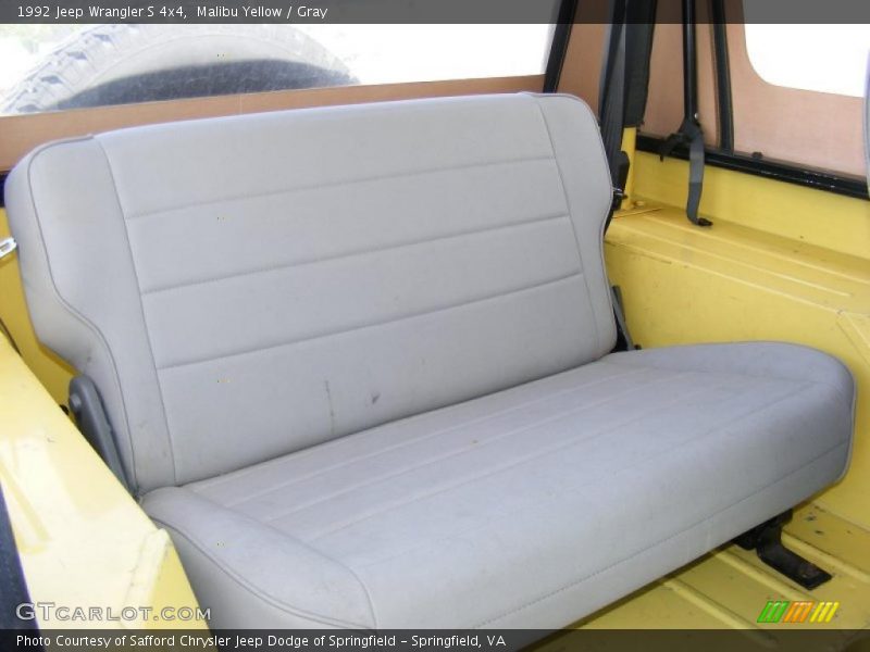 Malibu Yellow / Gray 1992 Jeep Wrangler S 4x4