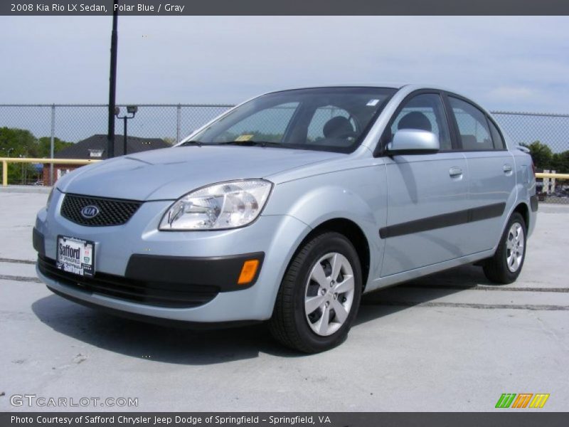 Polar Blue / Gray 2008 Kia Rio LX Sedan