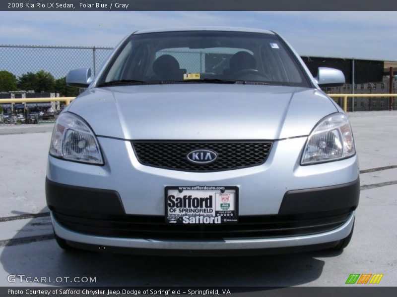 Polar Blue / Gray 2008 Kia Rio LX Sedan