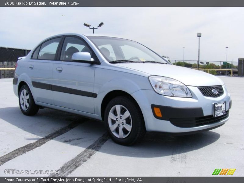 Polar Blue / Gray 2008 Kia Rio LX Sedan