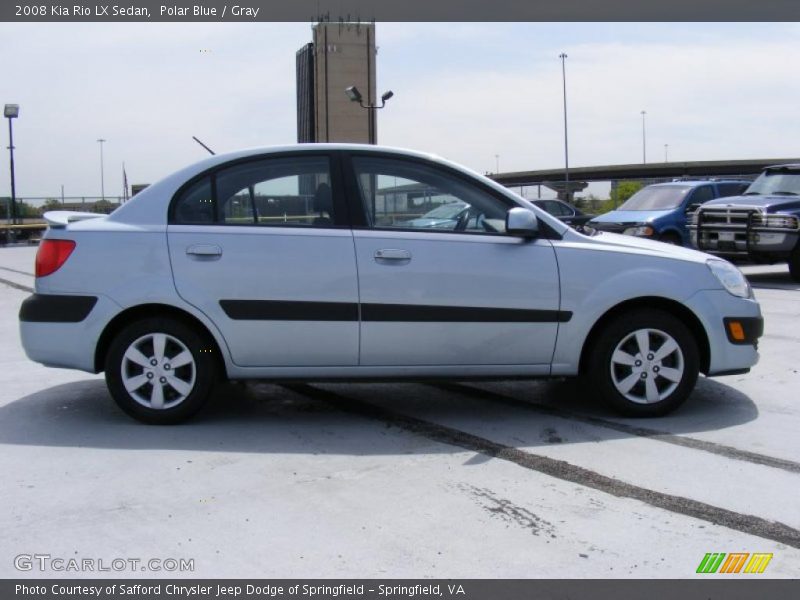 Polar Blue / Gray 2008 Kia Rio LX Sedan