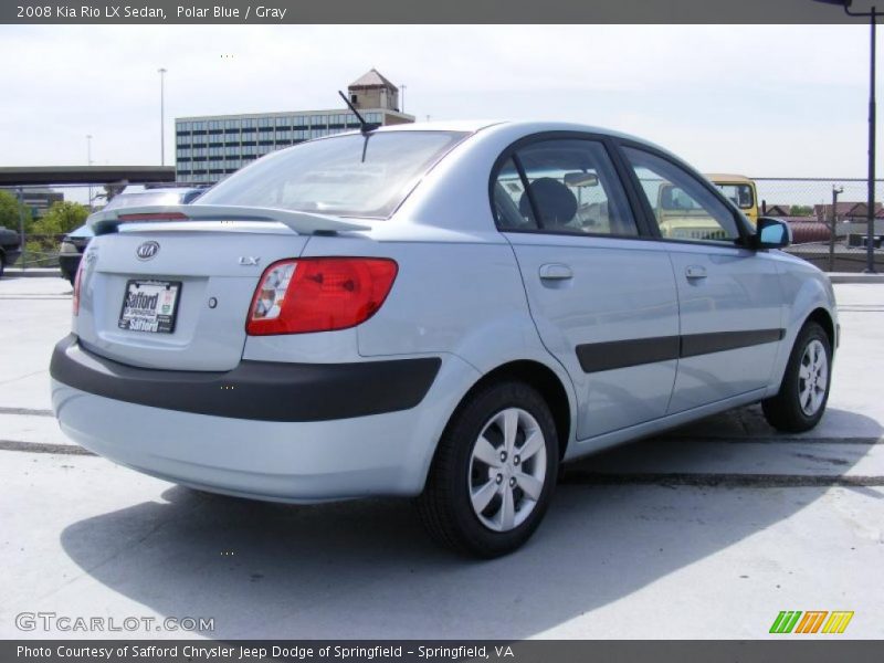 Polar Blue / Gray 2008 Kia Rio LX Sedan