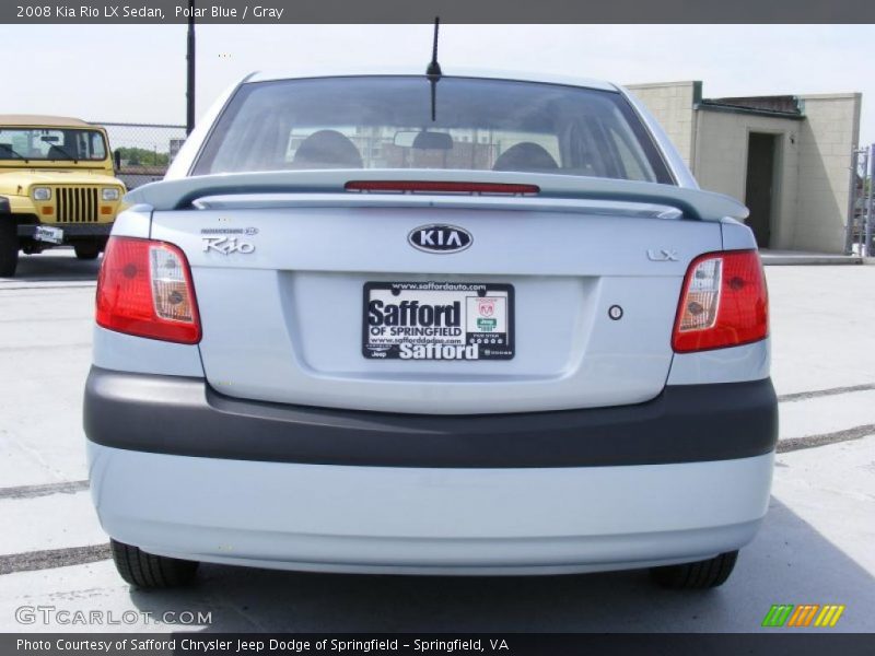 Polar Blue / Gray 2008 Kia Rio LX Sedan