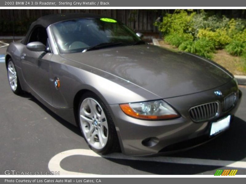 Sterling Grey Metallic / Black 2003 BMW Z4 3.0i Roadster
