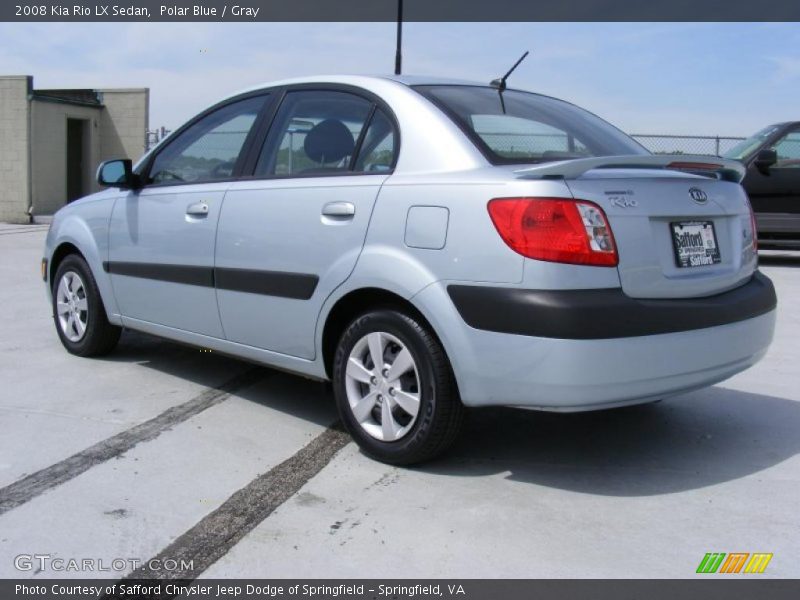 Polar Blue / Gray 2008 Kia Rio LX Sedan