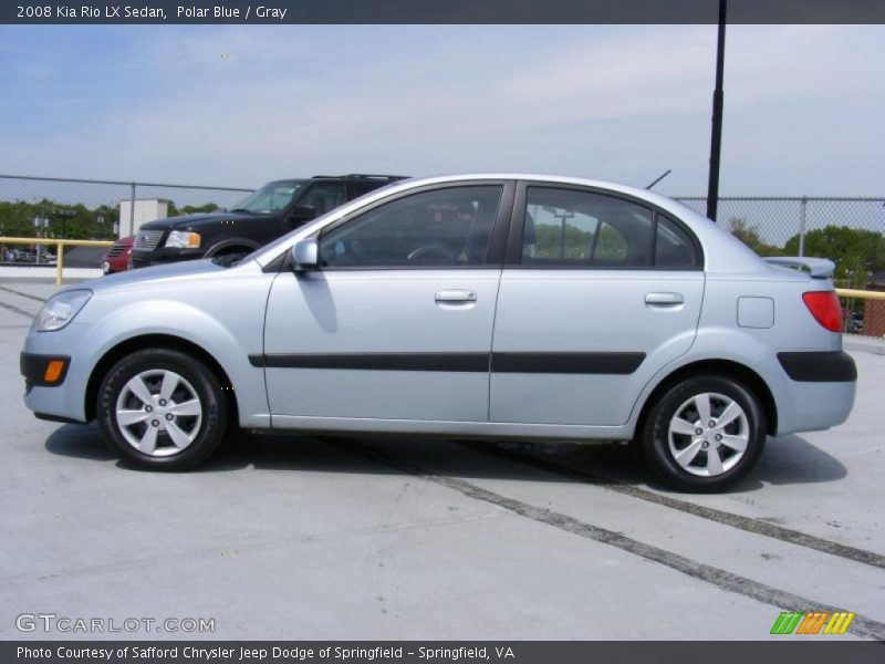 Polar Blue / Gray 2008 Kia Rio LX Sedan