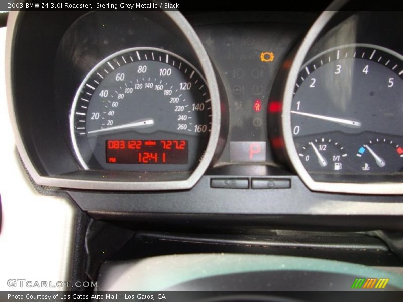 Sterling Grey Metallic / Black 2003 BMW Z4 3.0i Roadster