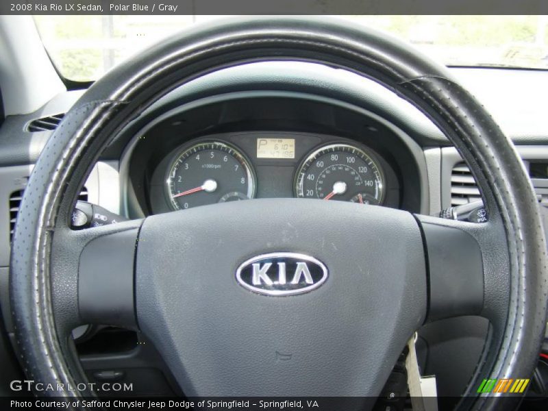 Polar Blue / Gray 2008 Kia Rio LX Sedan