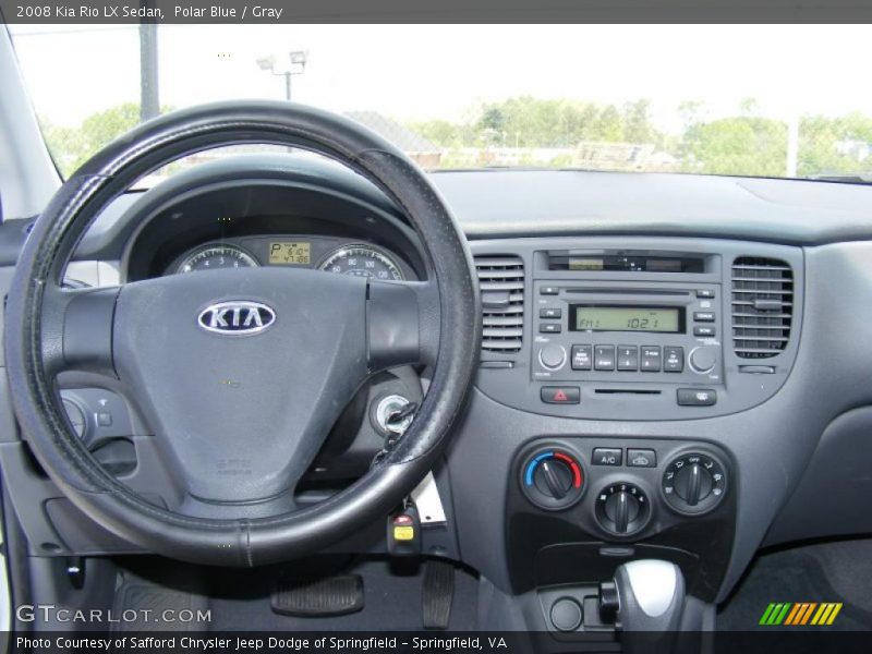 Polar Blue / Gray 2008 Kia Rio LX Sedan