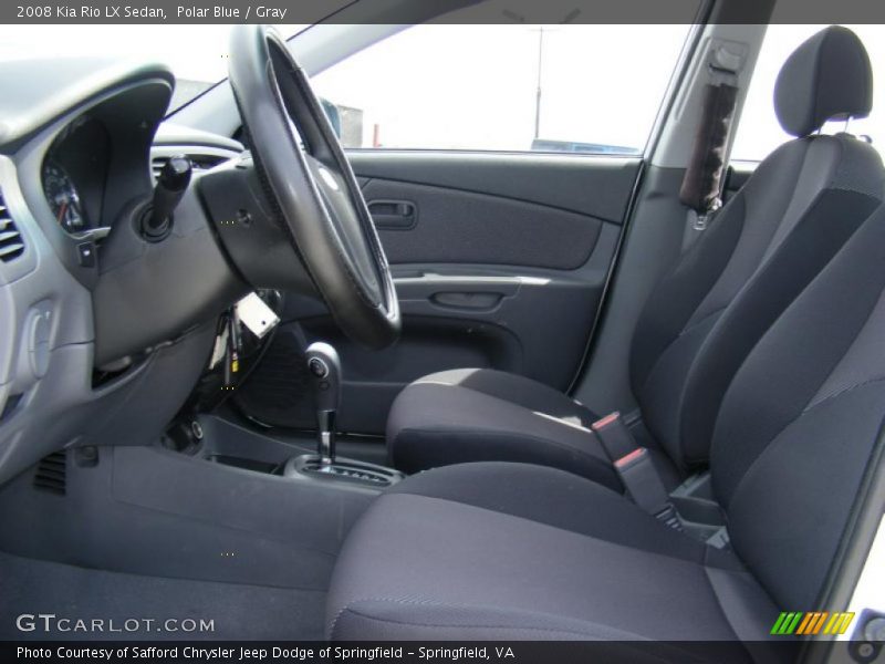 Polar Blue / Gray 2008 Kia Rio LX Sedan