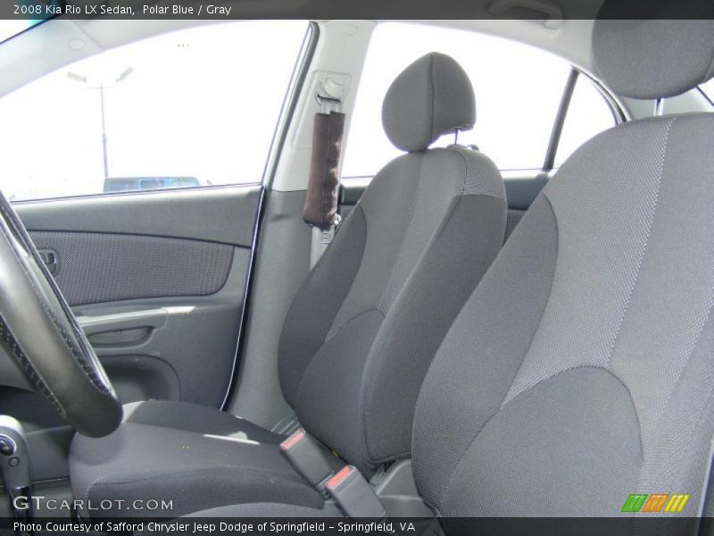 Polar Blue / Gray 2008 Kia Rio LX Sedan