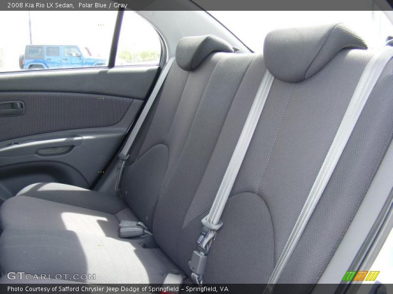 Polar Blue / Gray 2008 Kia Rio LX Sedan