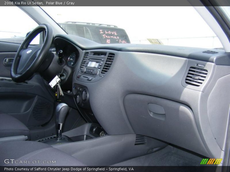 Polar Blue / Gray 2008 Kia Rio LX Sedan