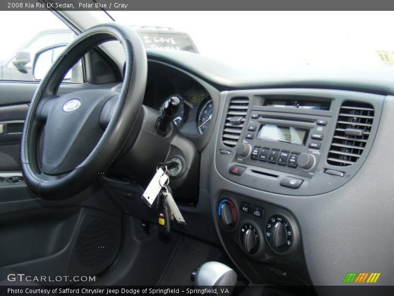 Polar Blue / Gray 2008 Kia Rio LX Sedan