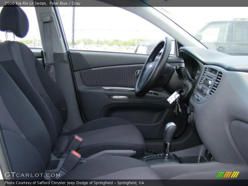 Polar Blue / Gray 2008 Kia Rio LX Sedan