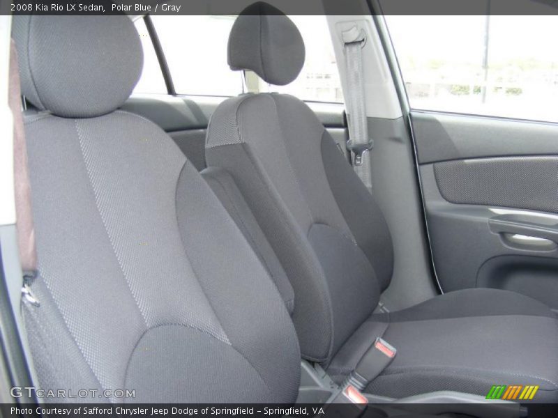 Polar Blue / Gray 2008 Kia Rio LX Sedan