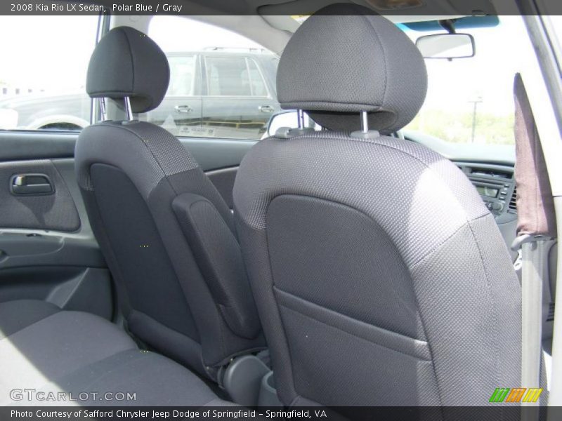 Polar Blue / Gray 2008 Kia Rio LX Sedan