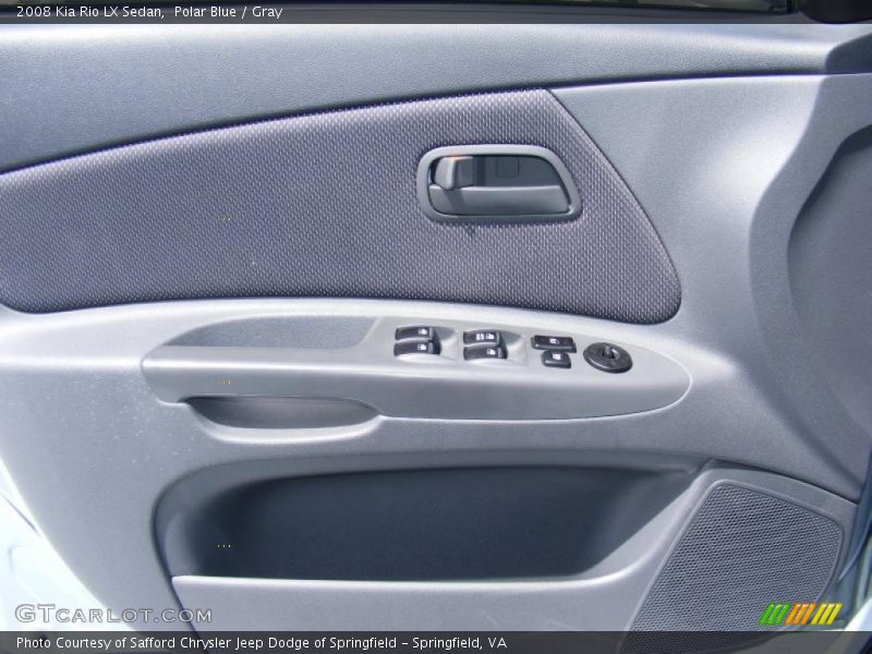 Polar Blue / Gray 2008 Kia Rio LX Sedan