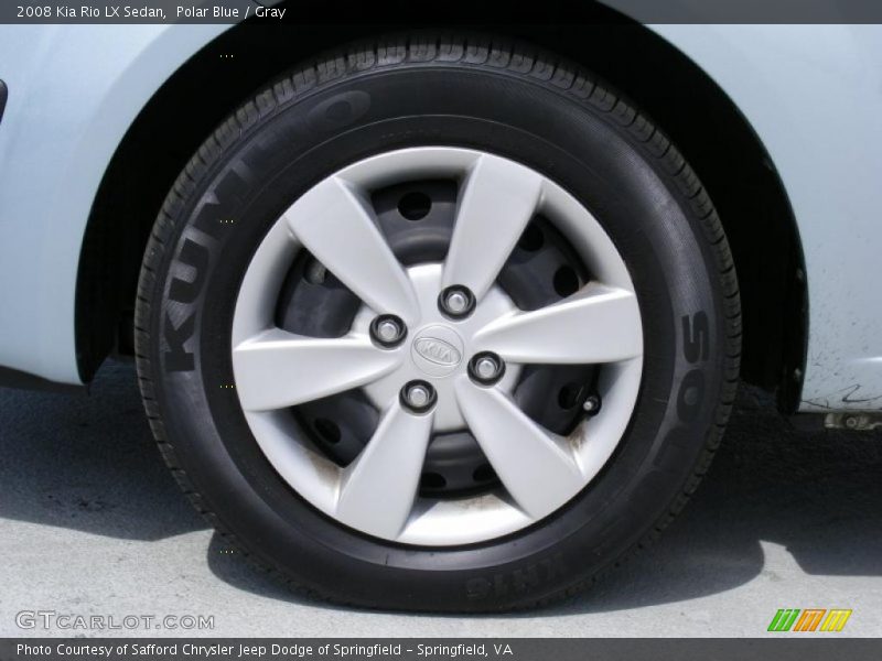 Polar Blue / Gray 2008 Kia Rio LX Sedan