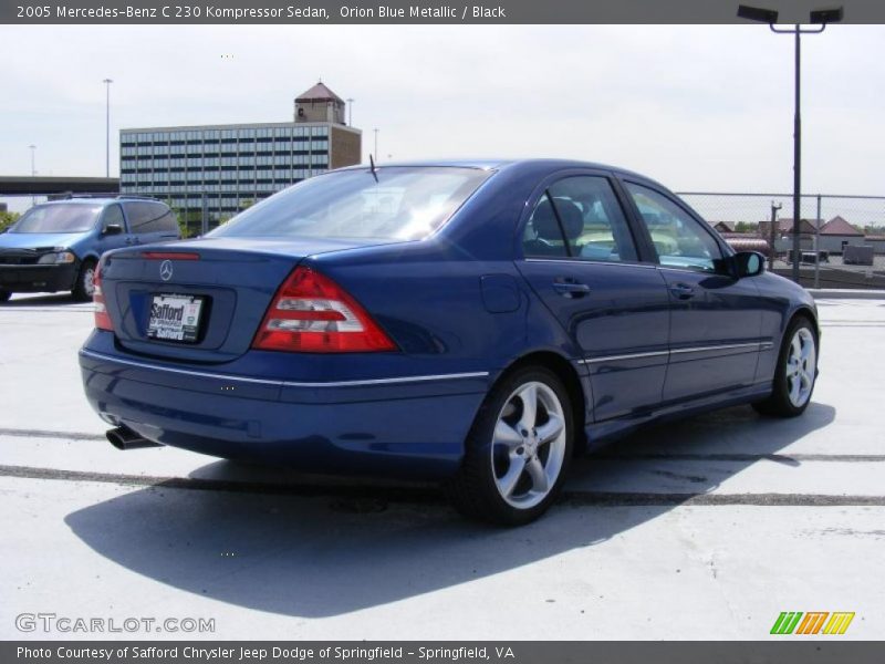 Orion Blue Metallic / Black 2005 Mercedes-Benz C 230 Kompressor Sedan