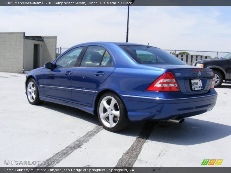 Orion Blue Metallic / Black 2005 Mercedes-Benz C 230 Kompressor Sedan