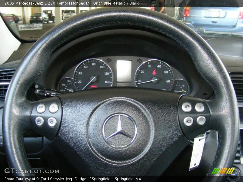Orion Blue Metallic / Black 2005 Mercedes-Benz C 230 Kompressor Sedan