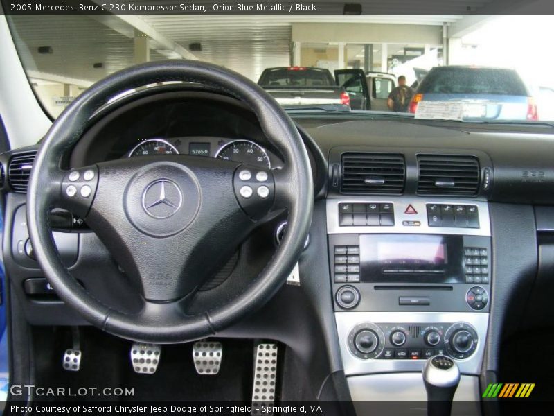 Orion Blue Metallic / Black 2005 Mercedes-Benz C 230 Kompressor Sedan